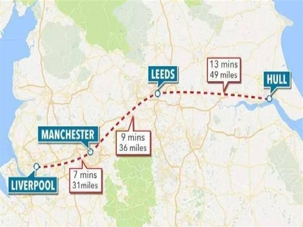 英国拟开建全球最快地下磁悬浮列车，时速达560km/h-英国最快地下磁悬浮列车路线图.jpg