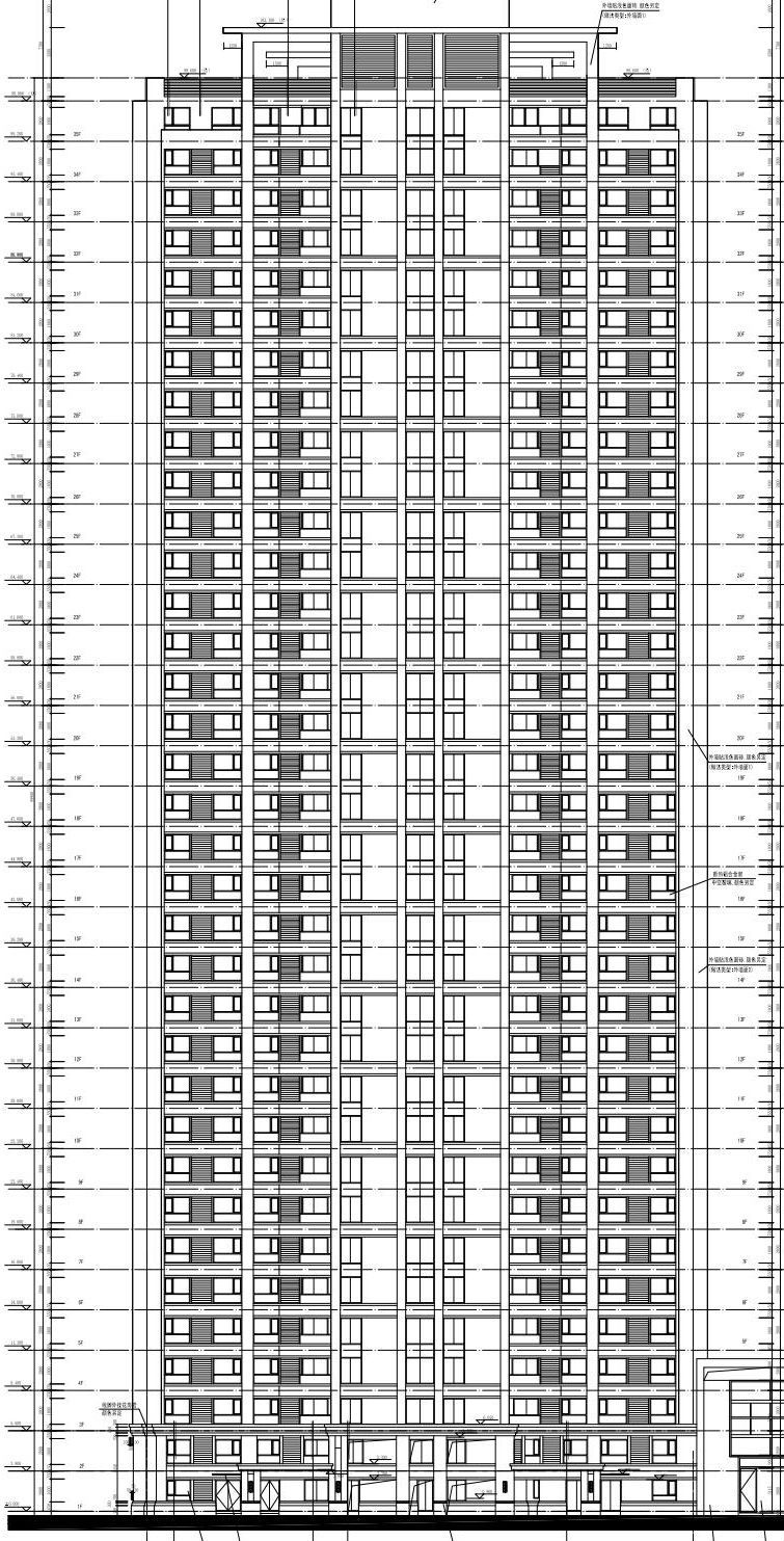 新城海德公园展示区资料下载-[上海]瑞虹新城居住区建筑施工图设计（PDF+80）