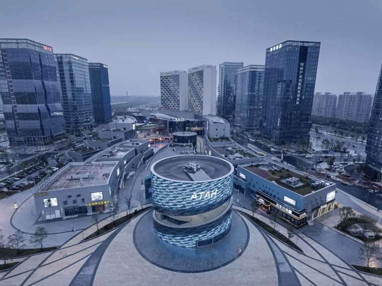 韩国混合住宅综合体资料下载-创意科技感，艺术与商业的混合体——回转艺廊