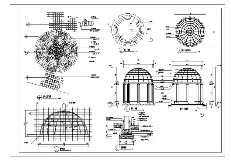 某小区景观设计施工图（包含CAD）-基础详图