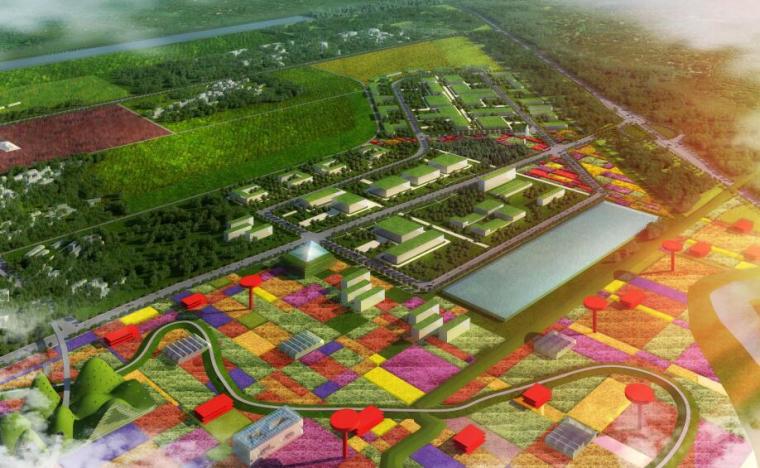 [北京]中国北京农业生态谷概念性规划设计（PDF+156页）-园区鸟瞰