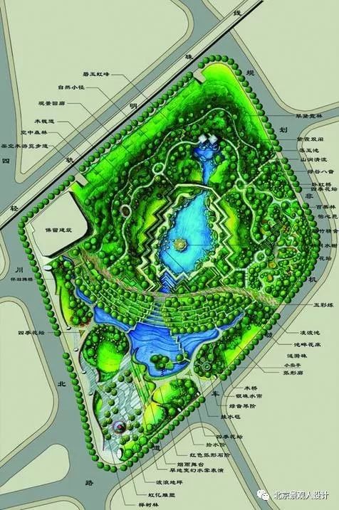 公园地形设计平面图图片
