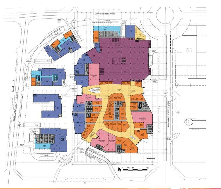 [成都]超高层金属板立面办公商业综合体建筑设计方案文本-超高层金属板立面办公商业综合体建筑平面图