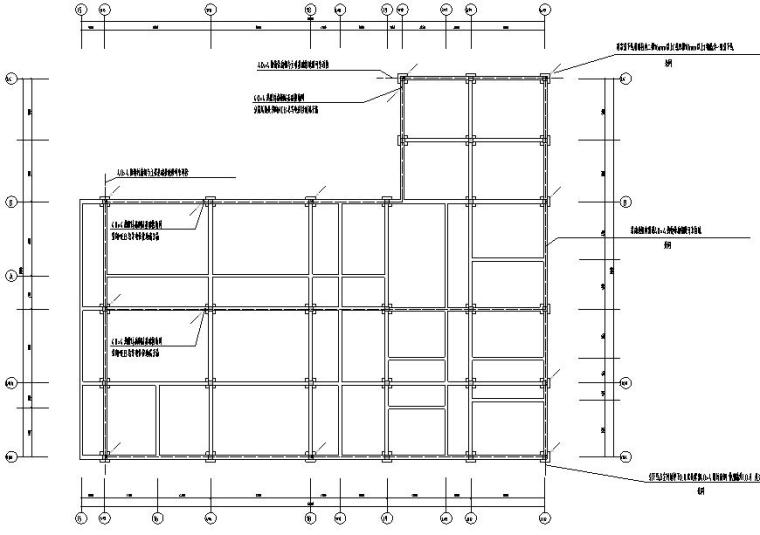 [上海]东华大学松江校区体育中心全套电气施工图-接地平面图