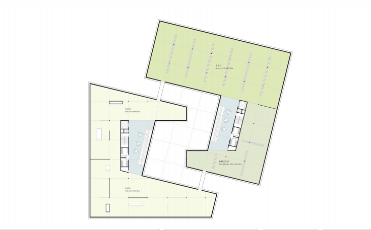 [江苏]美术馆建筑设计方案文本-二层平面图