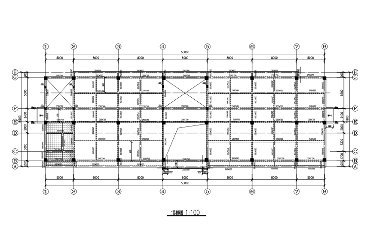23层框架结构资料下载-3层框架结构办公楼结构施工图(CAD、19张）