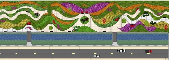 [河北]公路沿线景观风貌提升规划设计方案（含投标方案）-平面图 