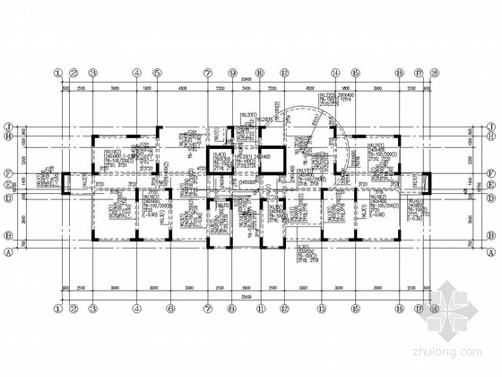 框剪结构住宅楼结构图纸资料下载-19层框剪结构住宅楼结构施工图