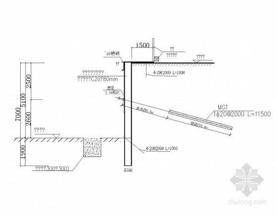 钢管微型桩图资料下载-基坑钢管微型桩复合土钉墙支护施工图