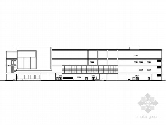 大型购物中心结构施工图资料下载-[江苏]4层知名现代风格商业购物中心建筑设计施工图