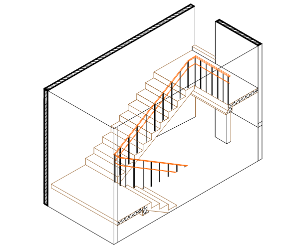 混凝土楼梯画法资料下载-建筑工程施工图（PPT，158页）