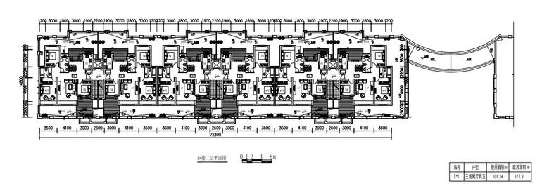 [山东]高层异域西班牙风情住宅建筑设计方案文本-高层异域西班牙风情住宅建筑平面图