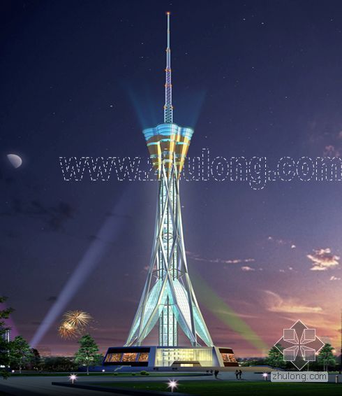 吊塔施工组织设计资料下载-某电视塔钢结构工程施工组织设计（380米）