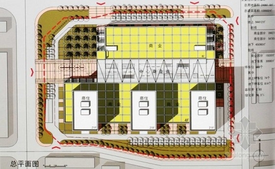 [广东]大型商业区规划及单体设计方案文本-总平面图 