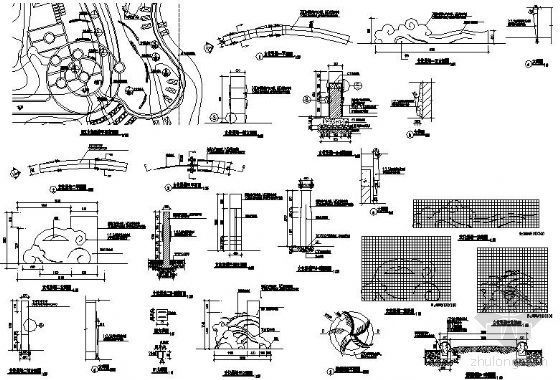 广场节点详图资料下载-广场文化景墙节点详图