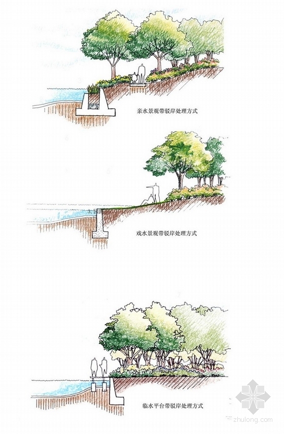 [江苏]传统江南园林中式风格居住区景观概念设计方案-立面图
