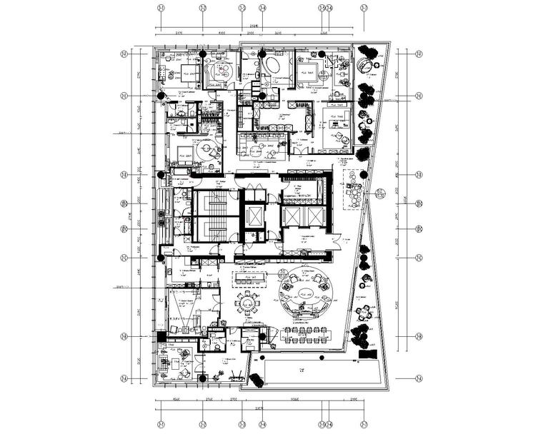 [HID+DIA]深圳湾1号-豪华四居室样板间室内装修设计施工图+效果图-7T2样板房活动家私图