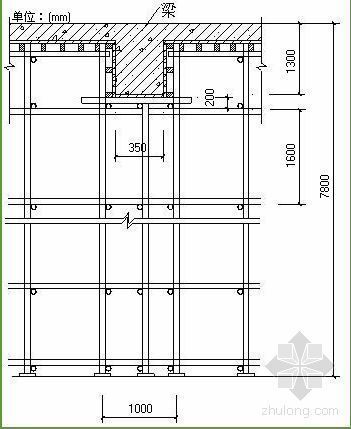 塑胶楼面施工方案资料下载-浙江某行政楼三层楼面结构支模架施工方案