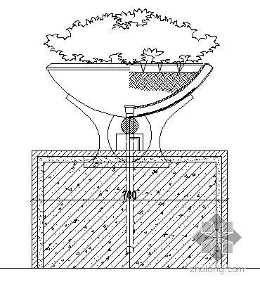 花钵树池花池大样图资料下载-特色花钵施工大样图