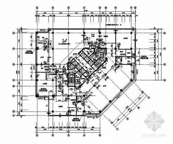 建筑施工图住宅底层平面图资料下载-十一层平面图(F10建筑施工图)