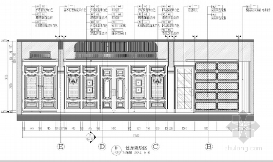 [杭州]新中式豪华别墅室内设计施工图（JPG格式、含报价单）-[杭州]新中式豪华别墅室内设计立面图