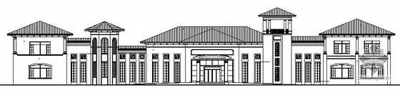两层框架咖啡厅结构施工图资料下载-某欧式大型会所建筑施工图