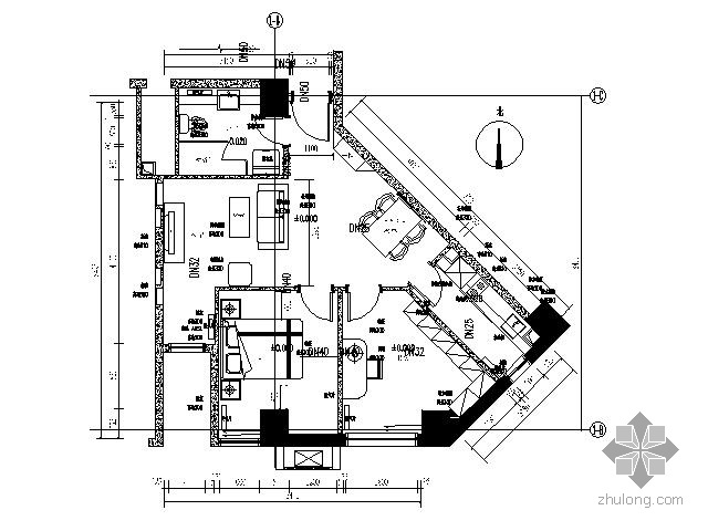 北京市小户型公寓资料下载-[北京]精品酒店式公寓施工图（含效果）