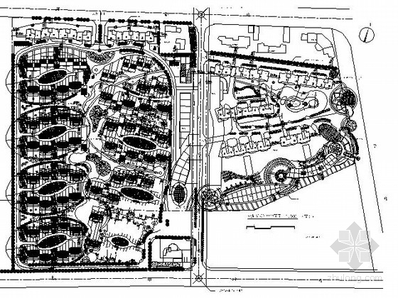 10万平米CAD图纸资料下载-[上海]某10万平米住宅规划总平面