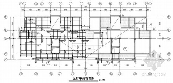 筏型基础设计资料下载-框架剪力墙结构住宅结构施工图（14层 筏型基础）
