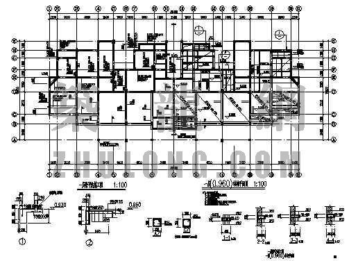 多层天然基础结构施工图纸资料下载-某多层住宅结构施工图