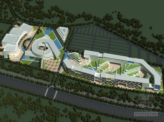 绿色科技产业园规划资料下载-[青岛]某文化科技产业园概念设计方案