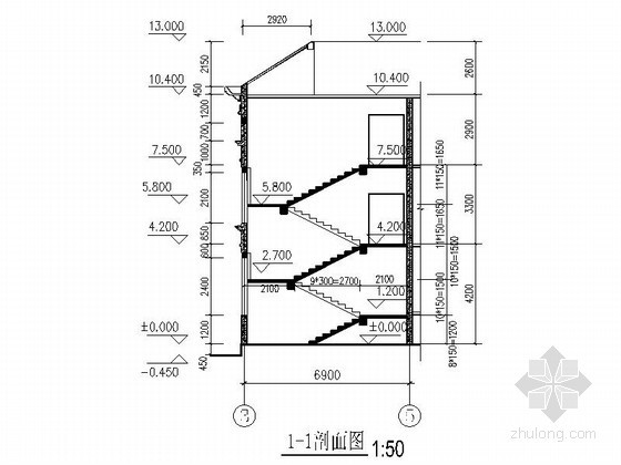 某小区三层简欧式会所建筑扩初图- 