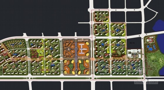 [南京]城市片区规划及单体建筑设计方案文本-城市规划及单体建筑总平面图 