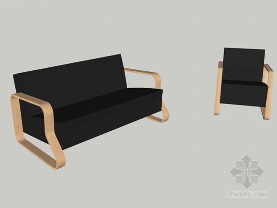 草图模型室外沙发资料下载-沙发SketchUp模型下载