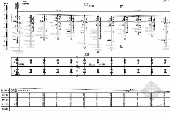 高架桥纵断面图资料下载-[湖北]后张预应力混凝土T梁高架桥下构图纸48张（知名大院 花瓶式桥墩）
