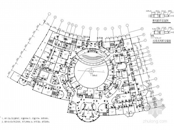 多层娱乐建筑空调通风系统设计施工图