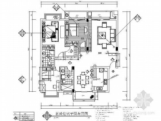 地下室家装设计方案资料下载-吕氏三居室家装设计图