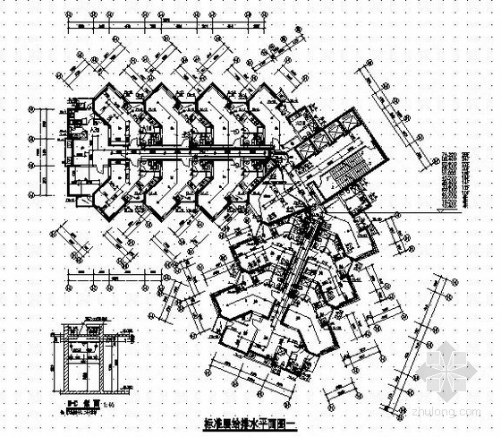 公寓式高层办公楼案例资料下载-某26层公寓式办公楼全套图纸