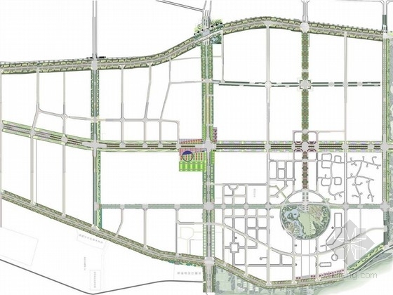 规划扩初方案确定资料下载-[北京]滨水生态国际新城街道景观扩初规划设计方案（二）