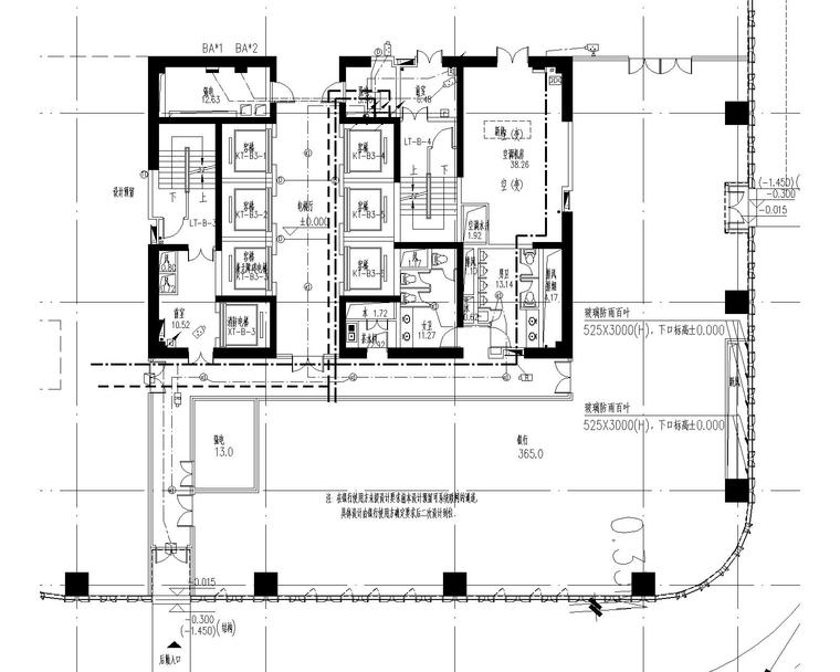 安防设计系统及平面资料下载-长风商业楼弱电施工图纸（含消防自控及弱电平面等）