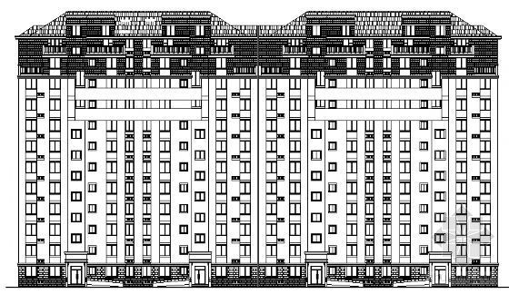 12层小高层CAD资料下载-某十二层小高层住宅楼建筑方案图带效果图