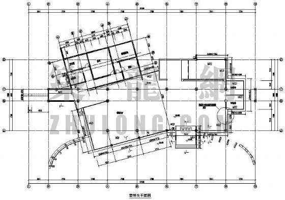 售楼处钢结构施工方案交底资料下载-上海某钢结构售楼处全套建筑图
