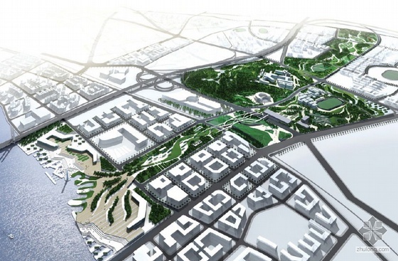 安徽滨水区景观设计资料下载-佛山滨水区域景观设计概念图