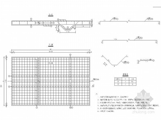 公路桥梁桥头搭板构造通用图（6m 8m）-6米搭板钢筋构造 