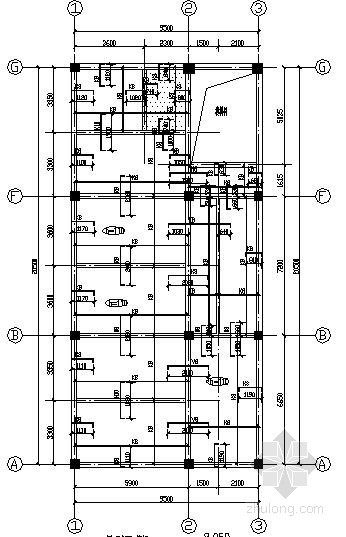 5层框架宿舍设计资料下载-四层框架宿舍结构施工图