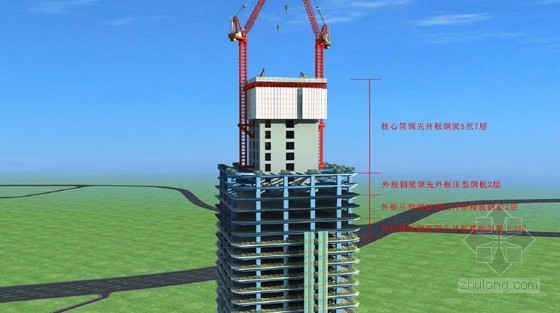 [东莞]地标性超高层大型商业综合体项目施工组织设计（600页附三维效果图）-核心筒领先外框楼板混凝土施工图 