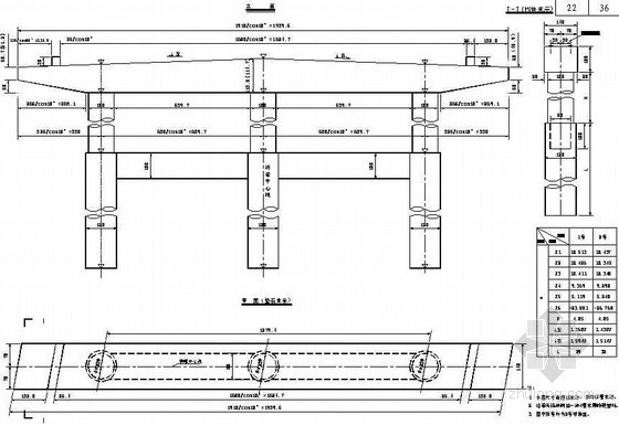 桩柱式桥墩施工图资料下载-桩柱式墩台下部桥墩一般构造节点设计详图