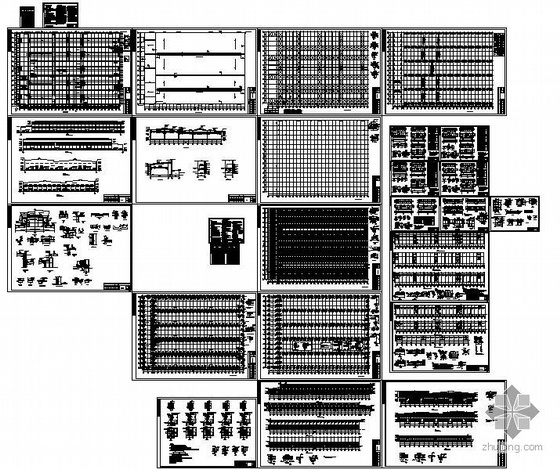 重型钢结构厂房图纸资料下载-江西某重型机床公司钢结构厂房设计图