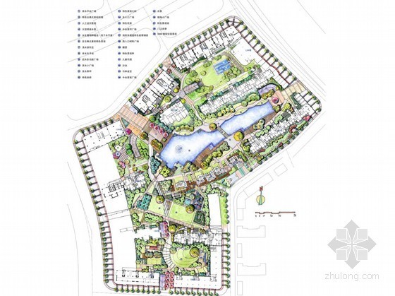 居住区铺装图案资料下载-花园居住区景观扩初设计方案