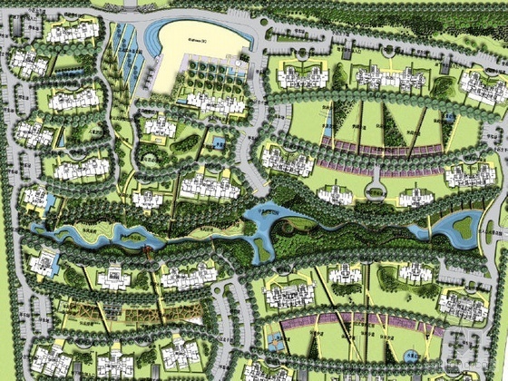 住宅小区观念设计方案资料下载-苏州住宅小区景观设计方案